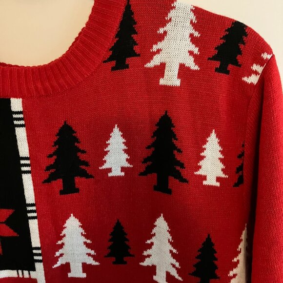 NFL Atlanta Falcons Ugly Christmas Sweater Mens Red, Black Size XX Large NEW. - Picture 4 of 16